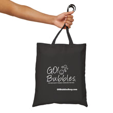 Load image into Gallery viewer, Cotton Canvas Tote Bag GO! Bubbles