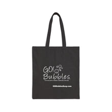 Load image into Gallery viewer, Cotton Canvas Tote Bag GO! Bubbles